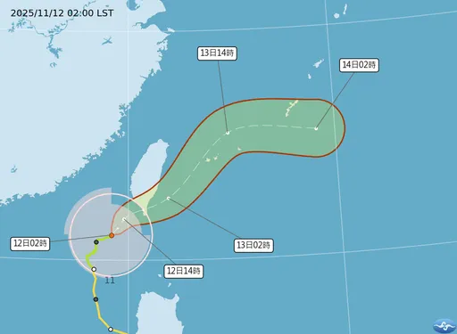 凤凰台风凌晨已触陆！最快17:00登陆屏东　9县市纳警戒范围