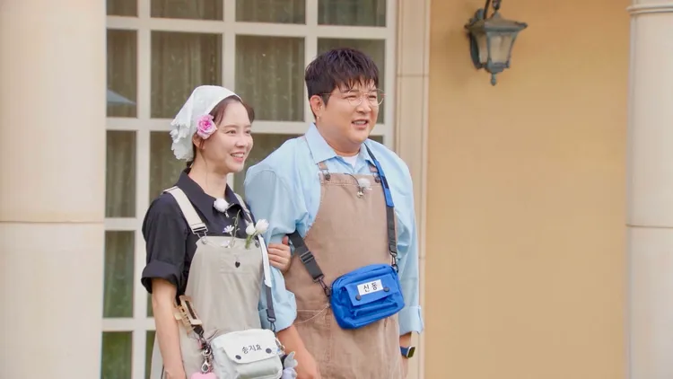 《RM》久违情境剧再次出现，宋智孝（左）与Super Junior神童扮演未婚夫妻。中天综合台提供