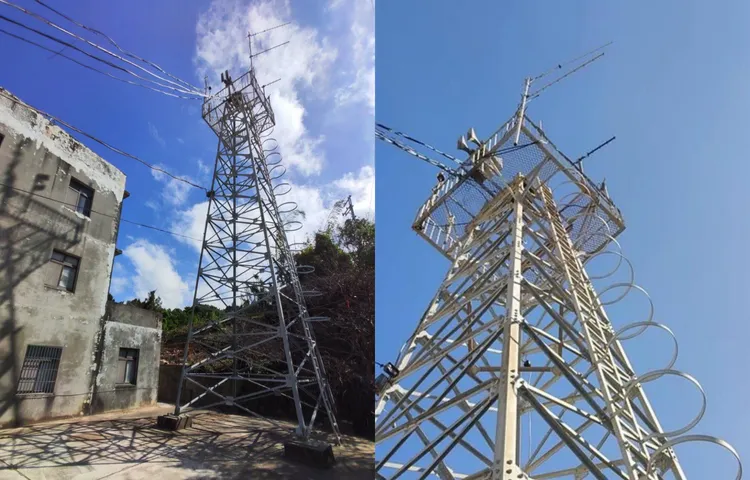 苗栗縣警察局拍賣鐵塔。翻攝畫面