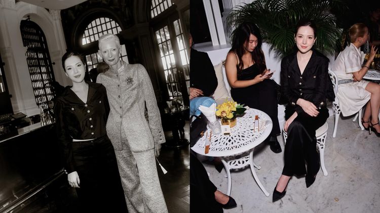 仙女合體時尚仙人 許瑋甯香奈兒秀同框蒂妲史雲頓