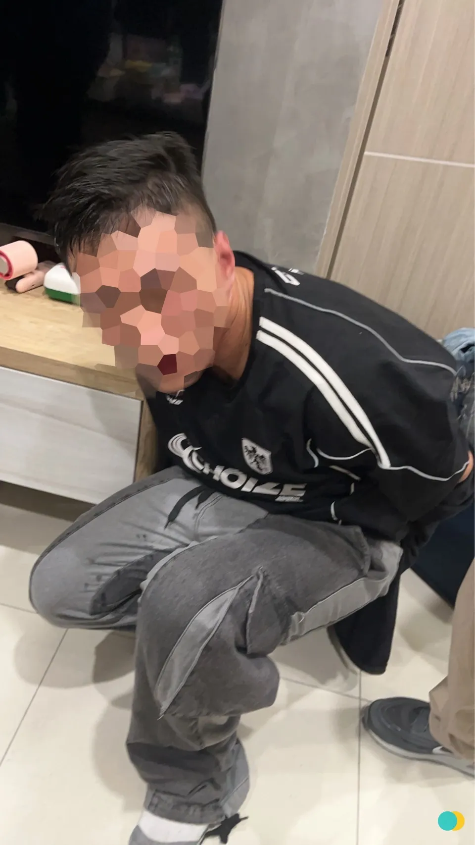 张嫌犯案后逃往新北板桥，当天即遭警方查缉到案。警方提供