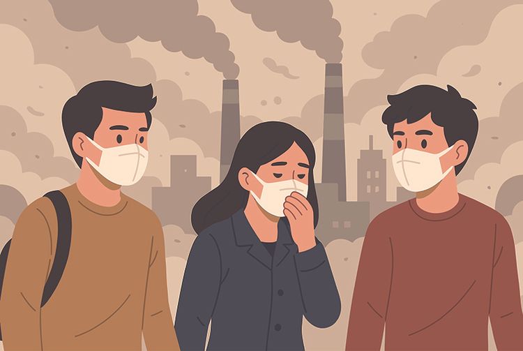 壹蘋派生活美語 被霧霾吞噬的城市