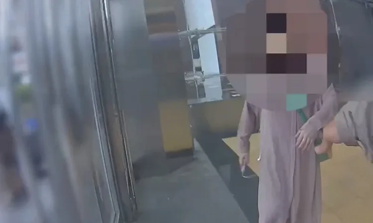 28岁女车手被逮。翻摄画面