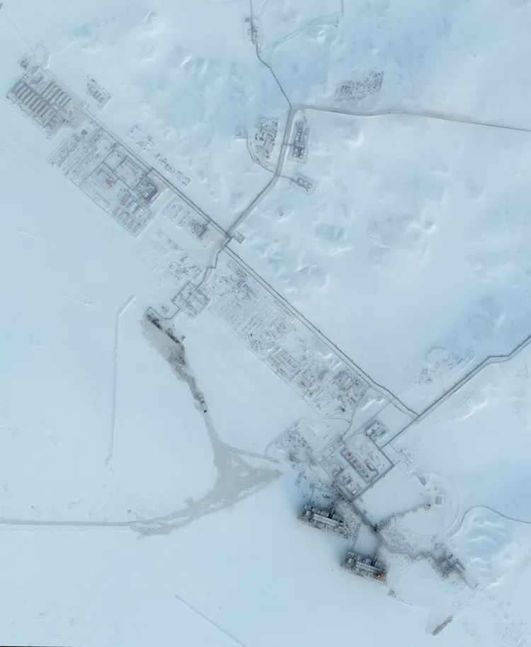 北極液化天然氣2號位於北極圈。路透社