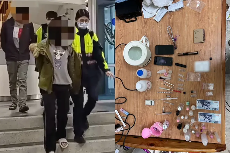 张男与李女因买毒起纠纷衍伸暴力行为，警方到场一举成擒，并破获隐藏于民宅的毒品分装场。翻摄画面