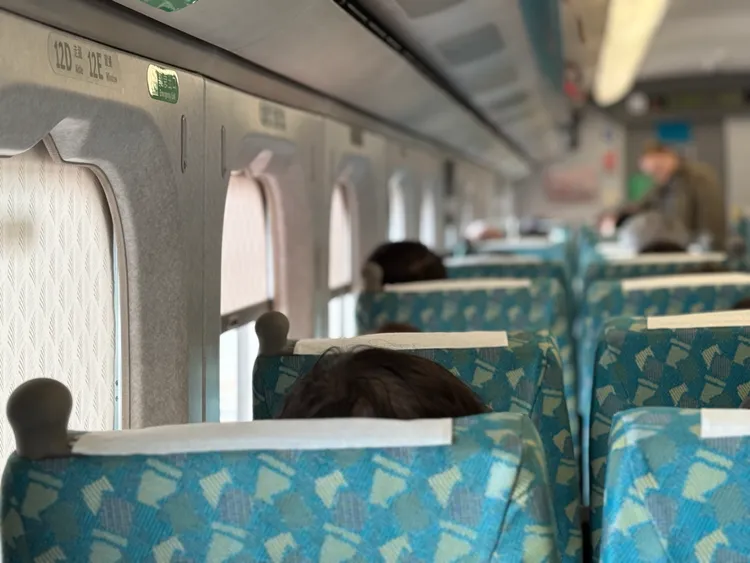 高鐵座位示意圖。攝影中心