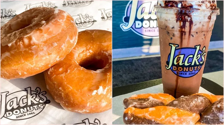 美国知名甜甜圈店Jack’s Donuts传出申请破产保护，但许多加盟店仍努力经营中。翻摄自Jack’s Donuts脸书