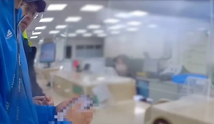 經檢視鄧男手機，投資平台明顯有詐。警方提供