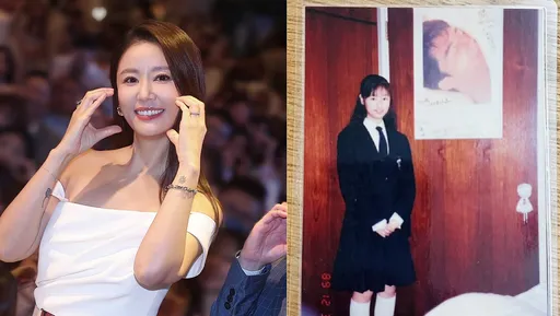 林心如秀國中萌照被誇「從小美到大」！同框海報男星撞臉霍建華