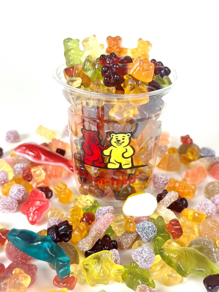 Bären Treff德國派對熊全系列產品100%德國製造、原裝進口，軟糖最高果汁含量達27%，0添加人工香料與色素。業者提供