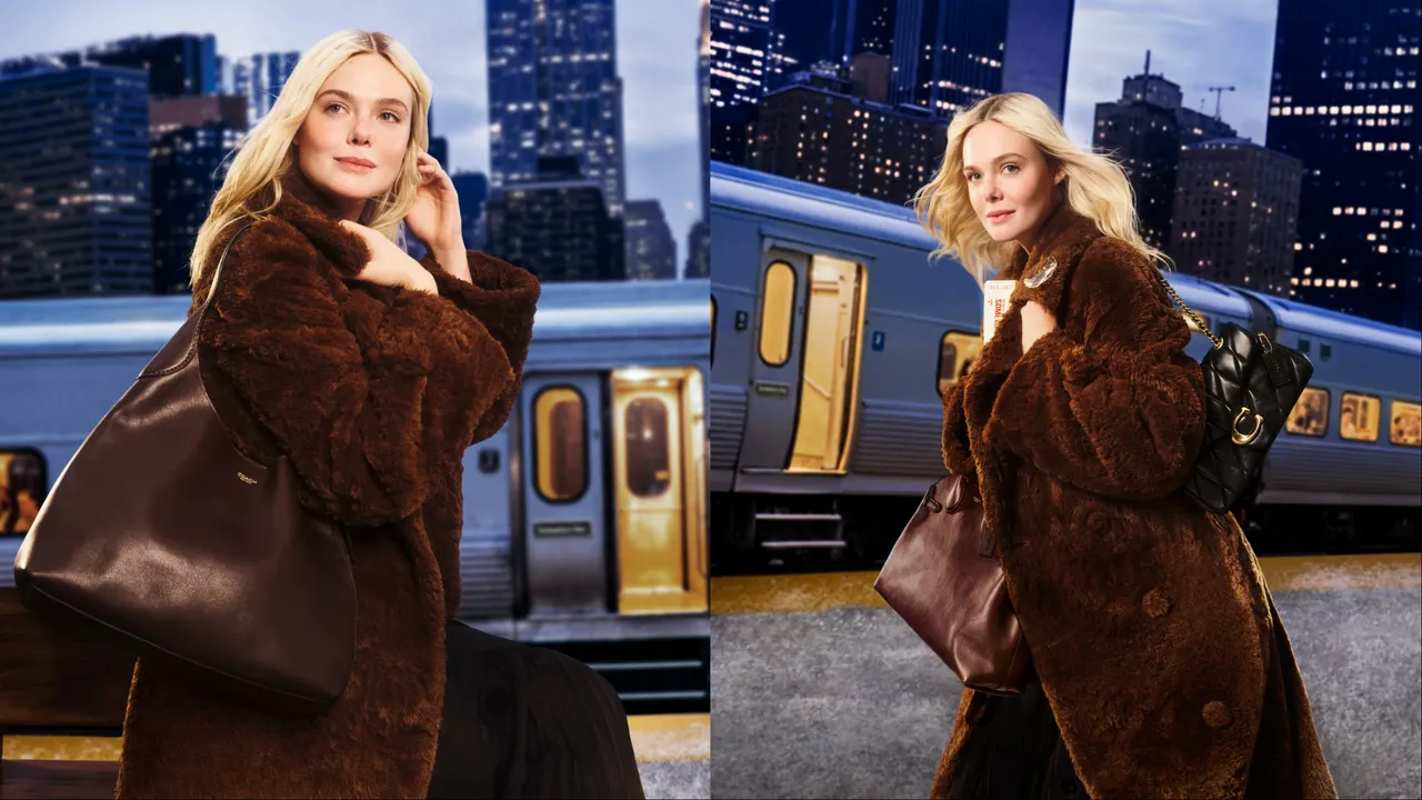 艾儿芬妮在形象片中穿著泰迪熊大衣展现冬日温暖样貌。品牌提供