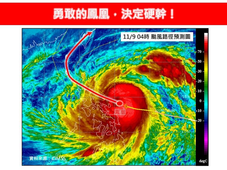 「勇敢的鳳凰決定硬幹！」專家：有機會像山陀兒颱風死在台灣