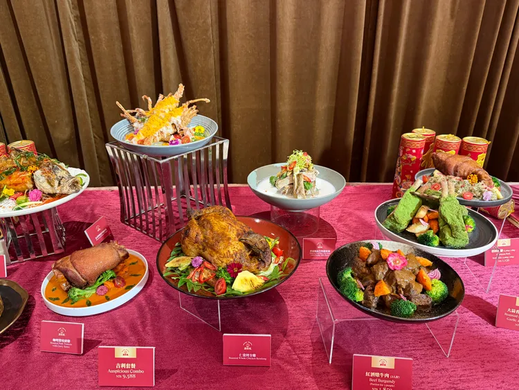 台北福華大飯店指出，隨著台灣人家庭結構改變，這次外帶年菜更著重於4至6人份量的套餐組合。莊偉祺攝