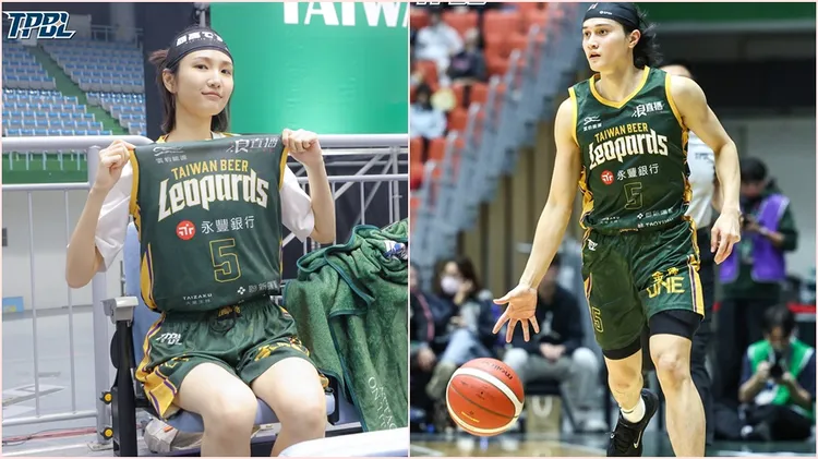 陳詠芯（左）與高錦瑋（右）。TPBL提供