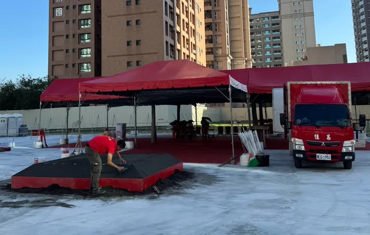 國揚建案本周動土，但目前沒有銷售時間表。林姓讀者提供