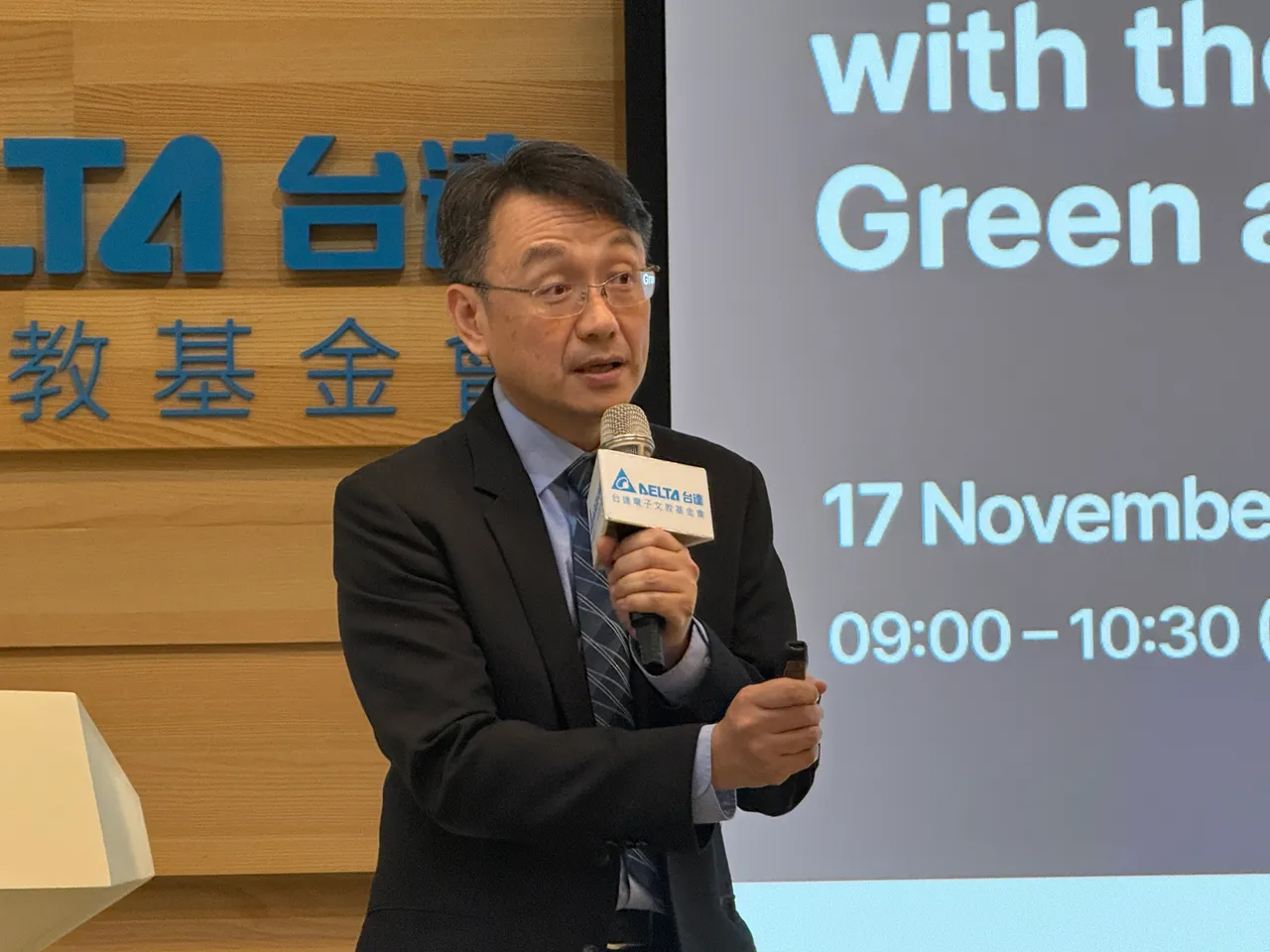 台达电子文教基金会执行长张杨干。吕承哲摄