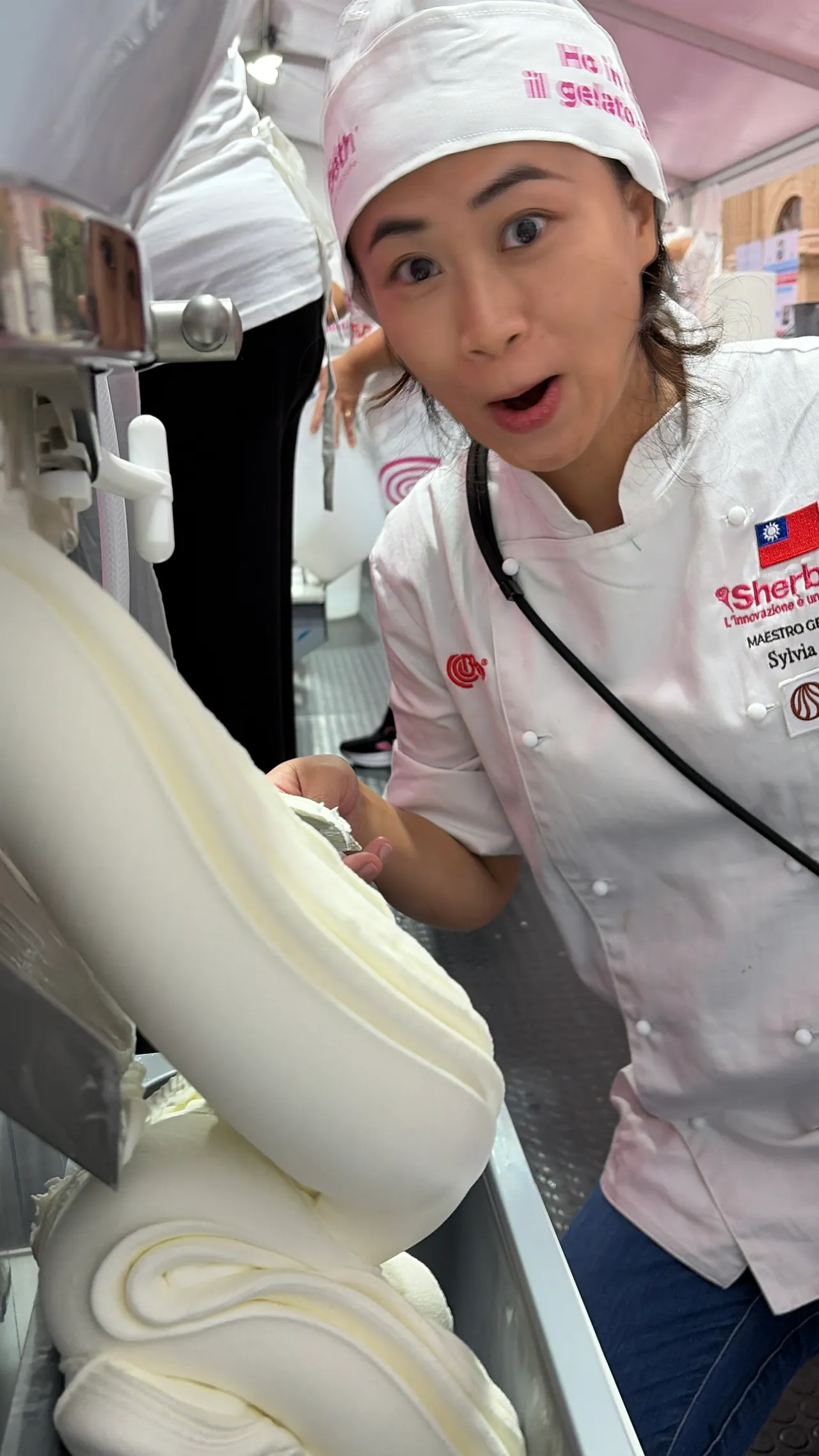 赵韵岚在比赛现场。赵韵岚提供