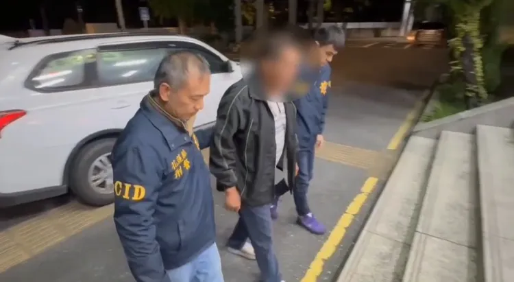 無照又肇事逃逸的65歲林男遭逮捕送辦。警方提供