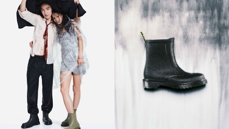 Dr. Martens八孔靴經典輪廓再進化　首推防水雨靴濕冷天也時髦