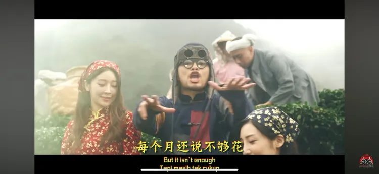 黃明志的《中國痛》找來謝侑芯當MV女主角。翻攝黃明志YT