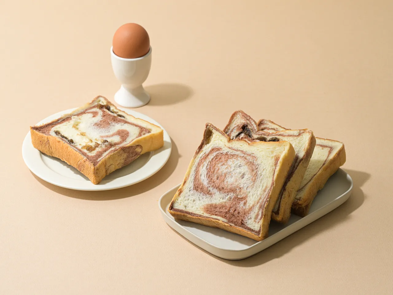 「黑糖麻糬吐司」（85元）加入了30%喬伊鮮奶，巧克力和牛奶雙色麵團Q潤可口，香氣撲鼻的黑糖麻糬，讓口感QQ的更添咀嚼趣味。19號發酵奶油提供