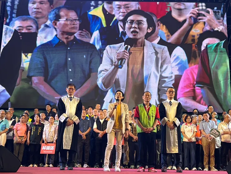 林岱桦表示，她不会明知故犯，重点是让民众知道民调的游戏规则。翻摄画面