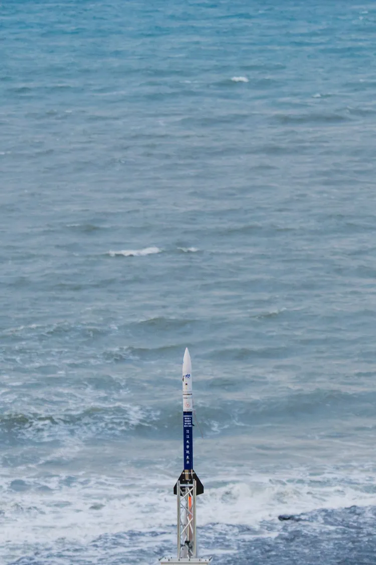 淡江二型發射23日清晨發射。淡江大學提供