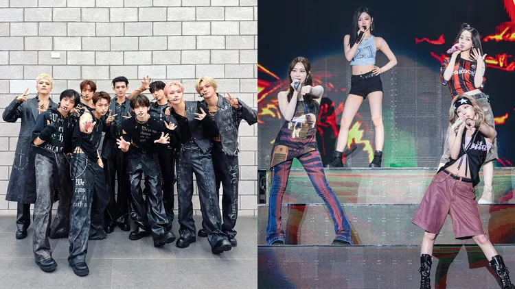 &TEAM（左图）、aespa传是《第76届NHK红白歌唱大赛》的内定名单。翻摄&TEAM X、资料照片