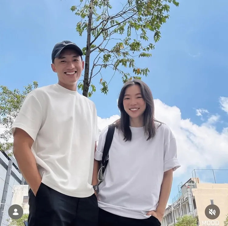 陳澤耀（左）會給太太滿滿的安全感。翻攝自陳澤耀IG