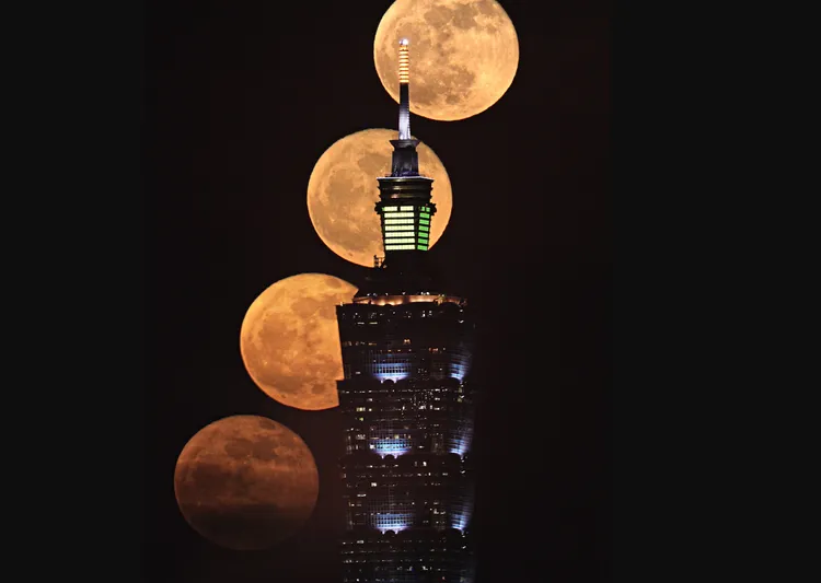 今年最大满月将于11月5日现身夜空，月球距地仅约35万公里，格外壮观。台北天文馆提供