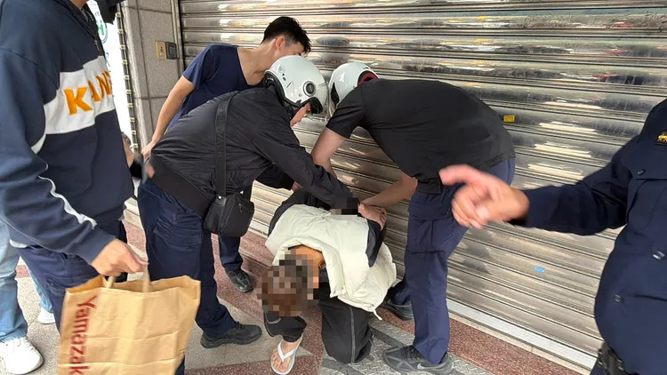 劉男返回蘆洲時落網。翻攝畫面