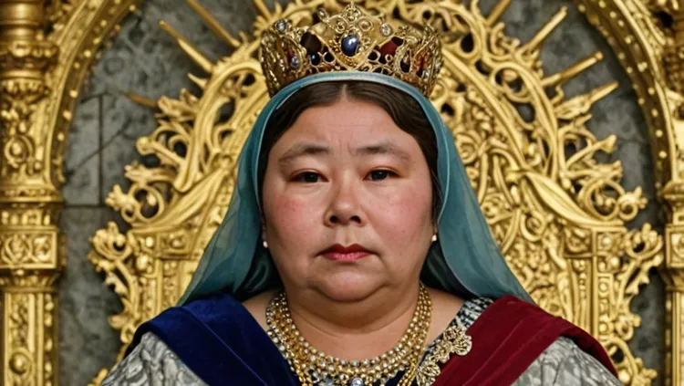 中国重量级诈骗妖姬钱志敏企图靠著诈骗所得独立建国，并成为女王。AI示意图。