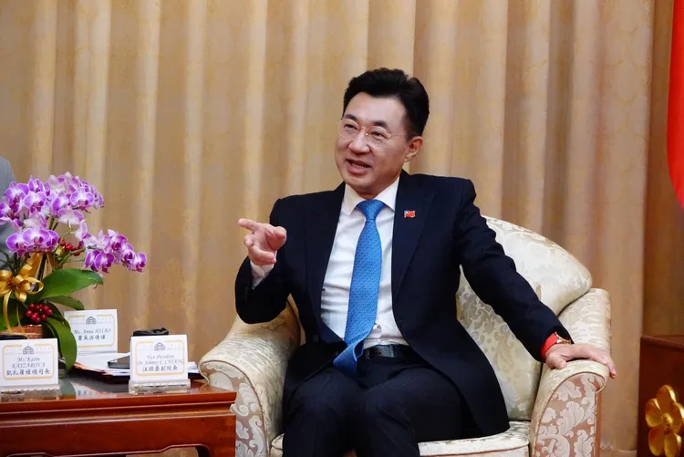 江啟臣尚未對《CNEWS匯流新聞網》的民調正式回應。資料照片