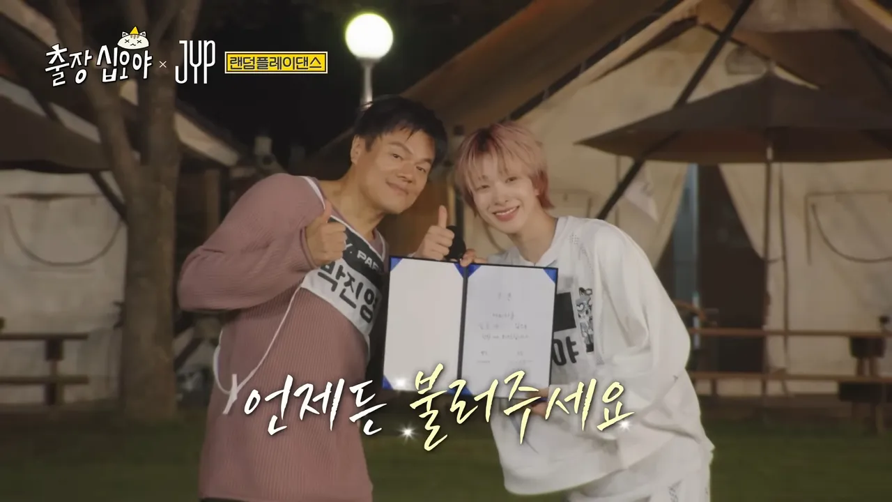 TOMOYA（右）拿下随机舞蹈第2名，获得咖啡车奖励。翻摄YouTube