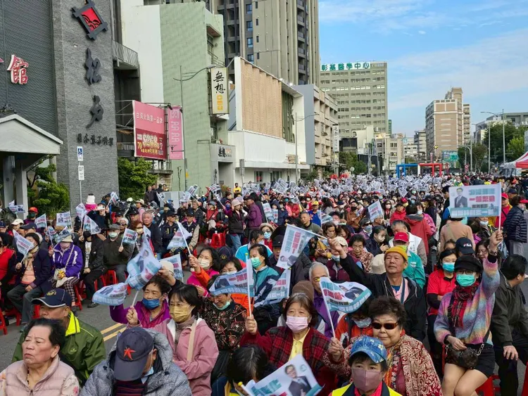 林世賢的造勢活動湧進3千名支持者。民眾提供