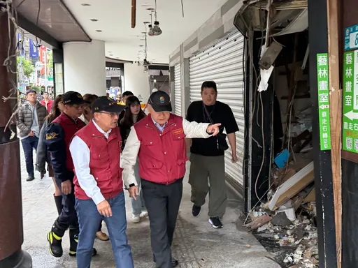 板桥府中「定食8」气爆酿5人伤　侯友宜率队视察：组专案小组查肇因、邻损求偿