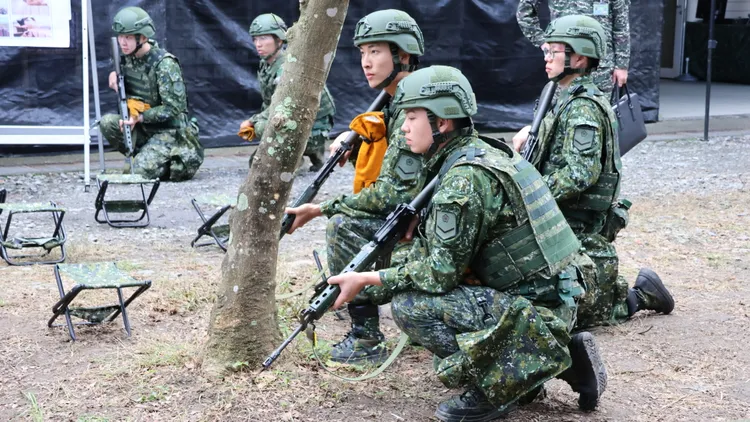 賴清德表示，希望藉由「新式教召」訓練召員戰士，藉此確保國家安全。記者葉家瑋攝