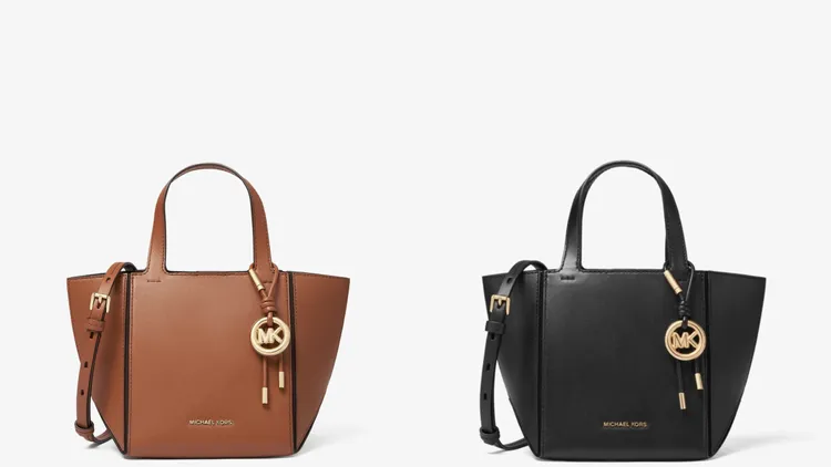 MICHAEL KORS秋冬新款JORDI小型肩背提包增添可拆卸式的肩帶，各1萬1300元。品牌提供