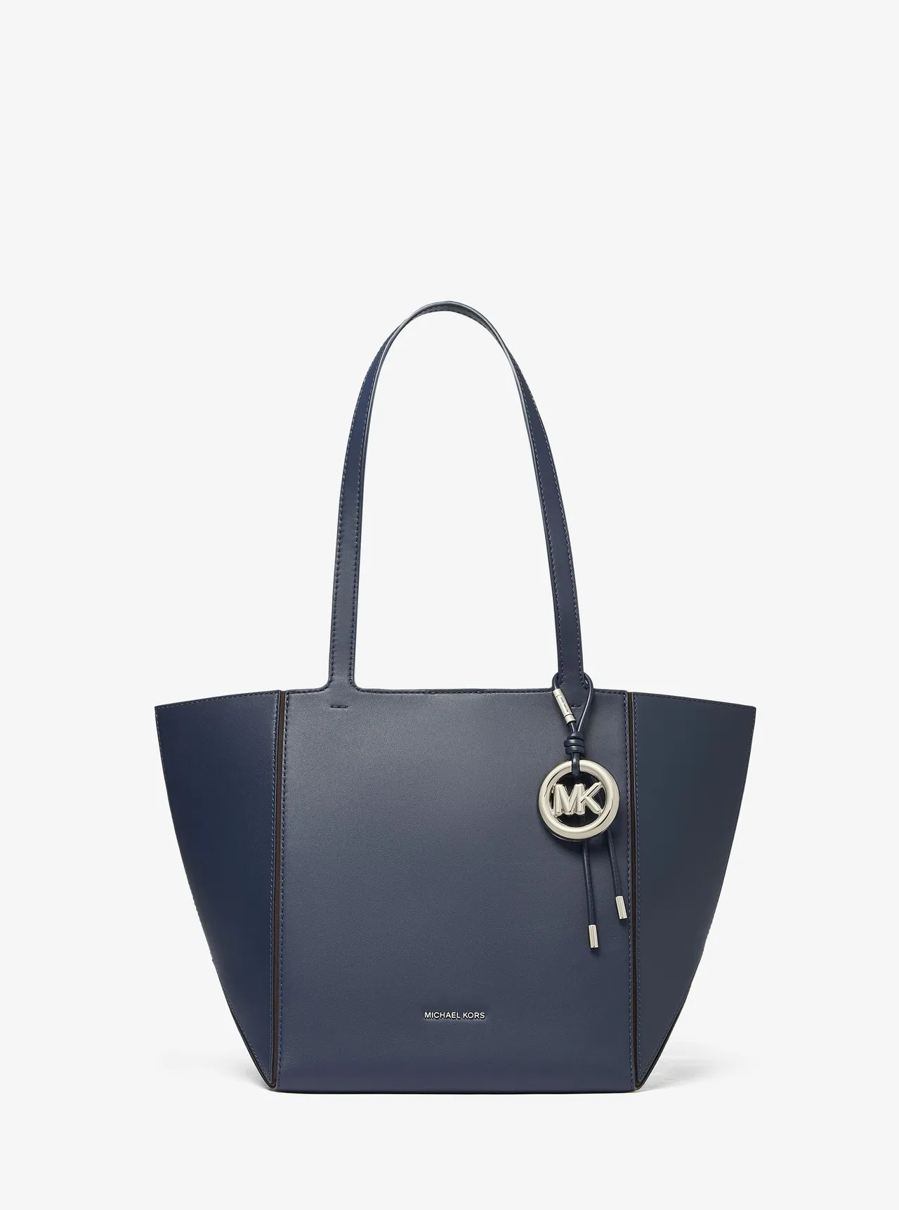 MICHAEL KORS秋冬新款JORDI蓝色托特包，1万6300元。品牌提供