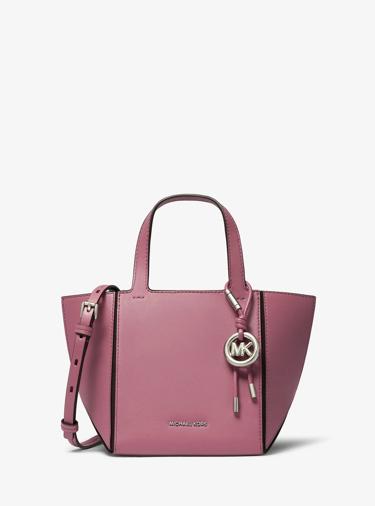 MICHAEL KORS秋冬新款JORDI粉色小型肩背提包，1万1300元。品牌提供