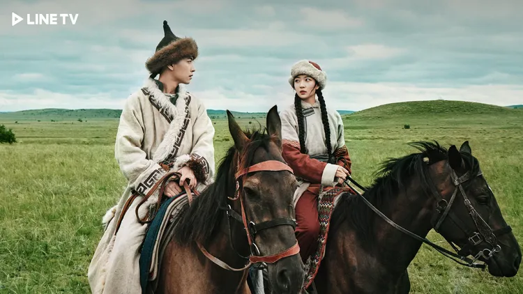 陳曉（左）稱孫千給予他非常多感情戲上的建議。LINE TV提供