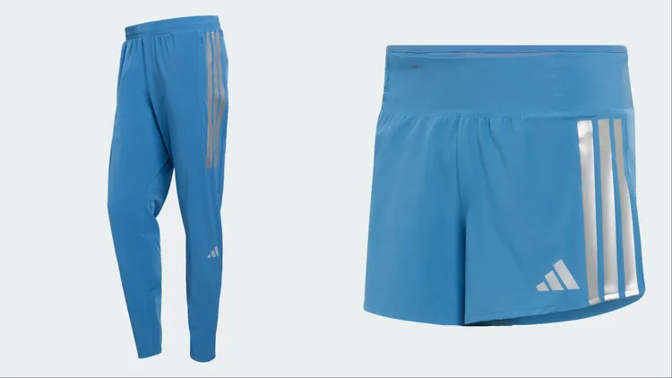 adidas箱根驛傳系列長褲（左）2690元、短褲（右）1890元。品牌提供