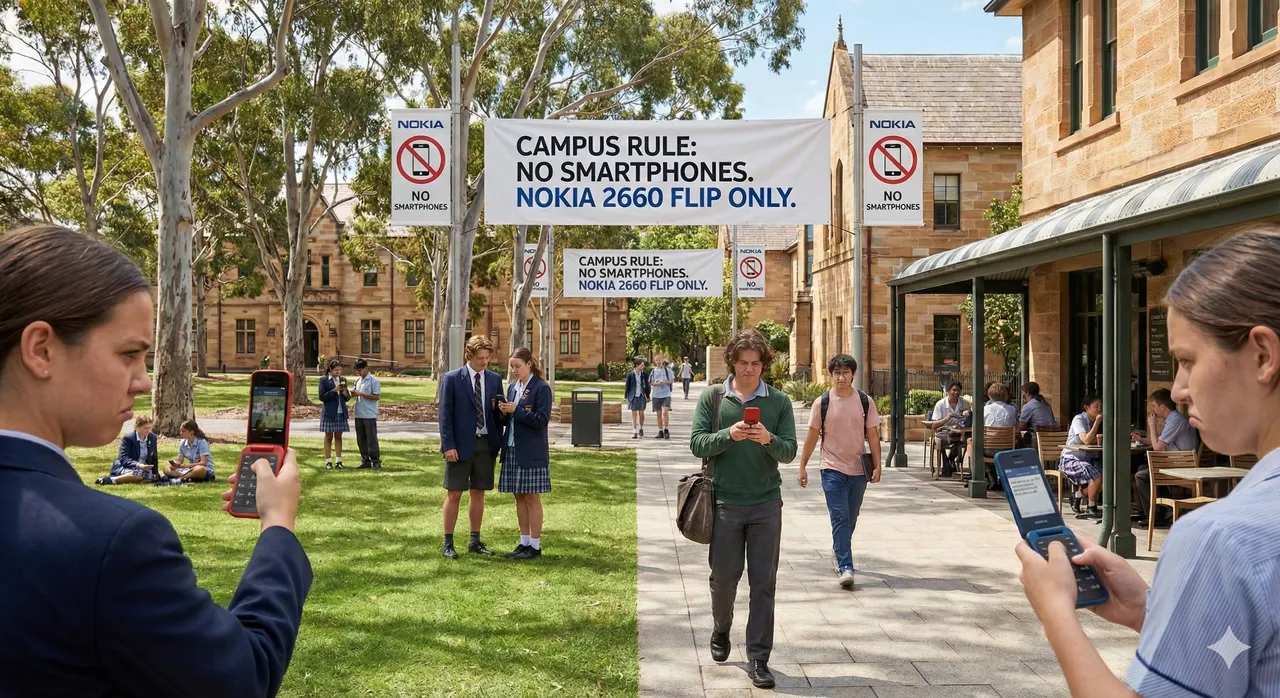 智慧型手机掰！雪梨名校下令小学生改用「老人折叠机」