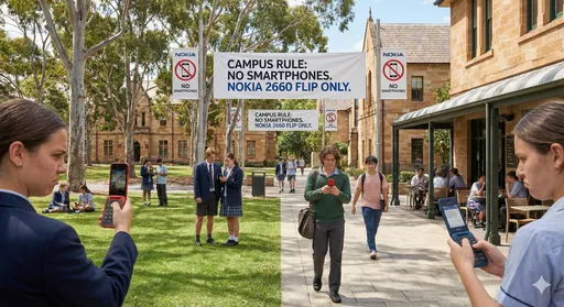 智慧型手机掰！雪梨名校下令小学生改用「老人折叠机」