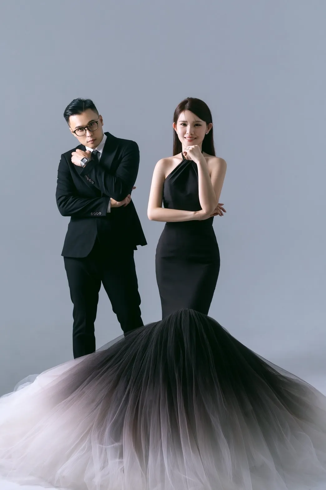 林佩洁笑说拍婚纱照比拍形象照累。中天提供