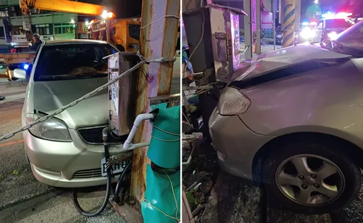 耶诞夜开车自撞山泉山贩卖机　台中62岁男伤重不治