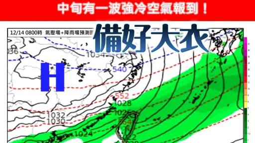 下周2波冷空气「这波很强」　专家：挑战今年首波大陆冷气团！