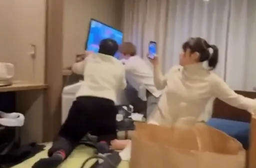 台湾人「地震抱电视」爆红　这回却摔坏了！日网友笑喊1句