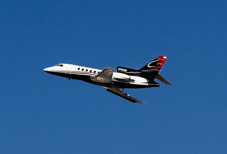 畢佛的私人飛機。美聯社