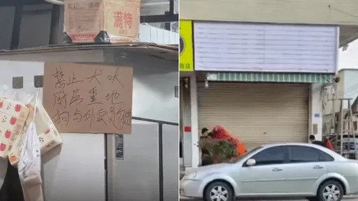 餐館公告「狗與外賣員勿進」　店員被逮捕拘留